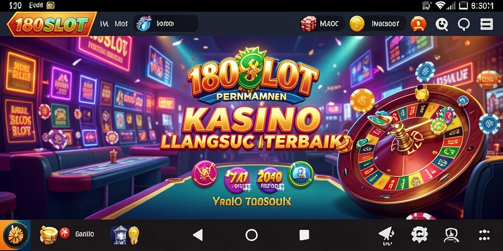 Screenshot dari gameplay mendebarkan kasino langsung 180SLOT.