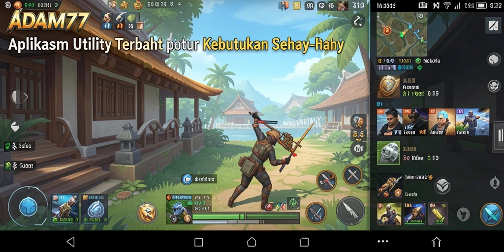 Tampilan antarmuka pengguna ADAM77 yang intuitif dan menarik.