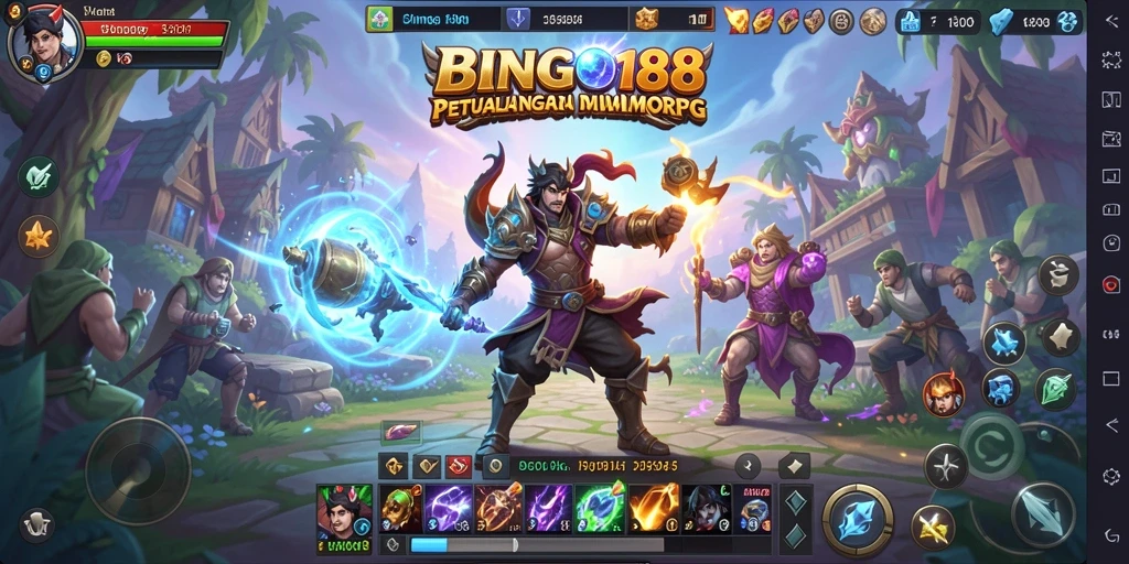 Screenshot utama BINGO188 menampilkan aksi seru dalam gameplay MMORPG.