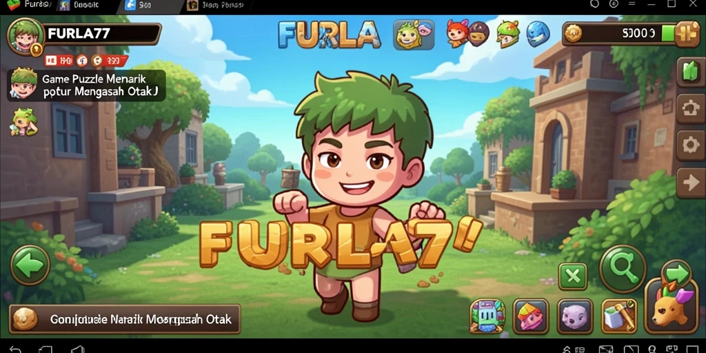 Screenshot FURLA77 menampilkan gameplay Puzzle yang seru dan menantang.