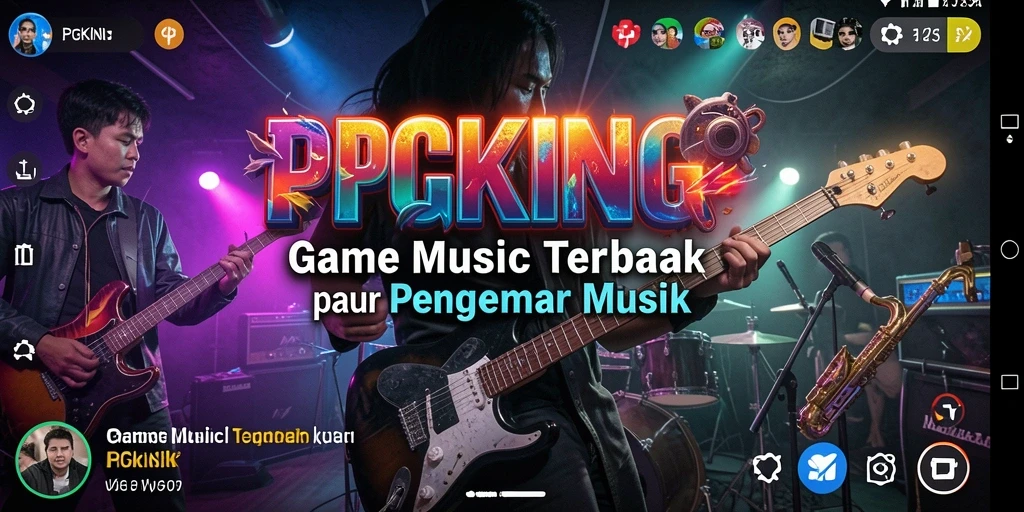 Tampilkan gameplay seru PGKING dengan berbagai alat musik.