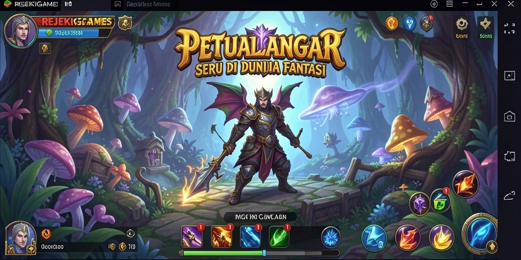 Screenshot gameplay REJEKIGAMES yang menampilkan aksi petualangan yang mendebarkan.