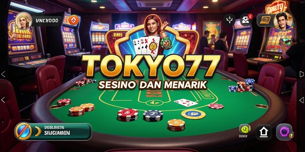 Tampilan gameplay seru di TOKYO77 dengan berbagai pilihan permainan kasino.