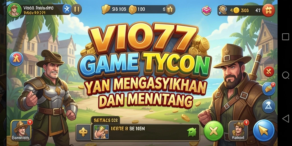 Tampilan gameplay <strong>VIO77</strong> menunjukkan keseruan membangun bisnis Tycoon.