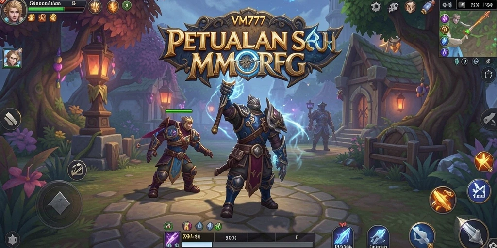 Gameplay seru dalam VM777 yang menampilkan aksi petualangan MMORPG.