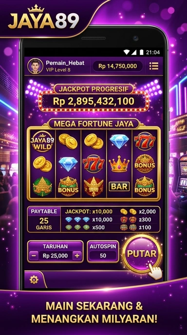 Screenshot aplikasi jaya89 dengan berbagai kategori aplikasi.